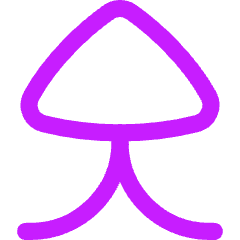 Triangle Arrow Merge Vertical Large Icon from Flex Neon Set