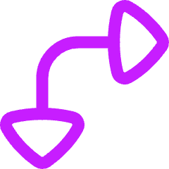 Triangle Arrow Top Left Corner Large Icon from Flex Neon Set