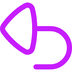 Triangle Arrow Turn Backward Large Icon from Flex Neon Set