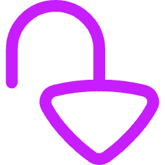 Triangle Arrow Turn Down Right Large Icon from Flex Neon Set