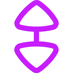 Triangle Arrow Vertical Large Icon from Flex Neon Set