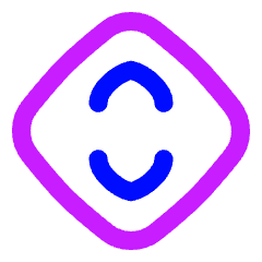Line Arrow Expand Vertical Diamond Icon from Flex Neon Set