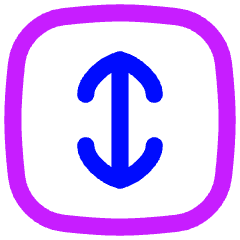 Line Arrow Fit To Height Square Icon from Flex Neon Set