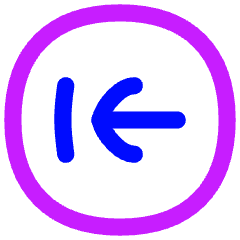 Line Arrow Left Circle 2 Icon from Flex Neon Set