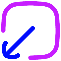Line Arrow Minimize Window 1 Icon from Flex Neon Set
