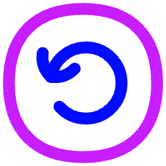 Line Arrow Rotate Left Circle Icon from Flex Neon Set