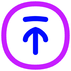 Line Arrow Up Circle 2 Icon from Flex Neon Set