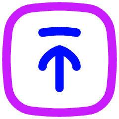 Line Arrow Up Square 2 Icon from Flex Neon Set