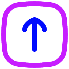 Line Arrow Up Square Icon from Flex Neon Set
