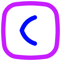 Tailless Line Arrow Left Square Icon from Flex Neon Set