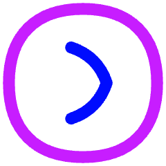 Tailless Line Arrow Right Circle Icon from Flex Neon Set