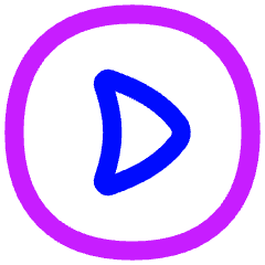 Tailless Triangle Arrow Right Circle Icon from Flex Neon Set