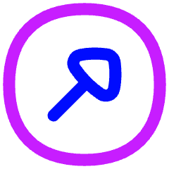 Triangle Arrow Diagonal Upper Right Circle Icon from Flex Neon Set
