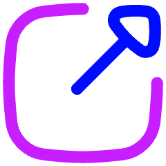Triangle Arrow Expand Window 1 Icon from Flex Neon Set