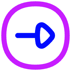 Triangle Arrow Right Circle 1 Icon from Flex Neon Set