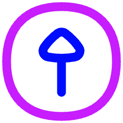 Triangle Arrow Up Circle 1 Icon from Flex Neon Set