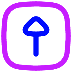 Triangle Arrow Up Square Icon from Flex Neon Set