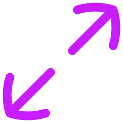 Line Arrow Expand Diagonal 1 Icon from Flex Neon Set