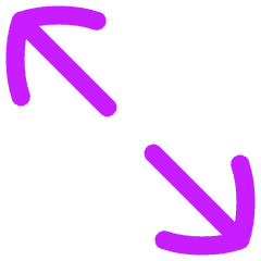 Line Arrow Expand Diagonal 2 Icon from Flex Neon Set