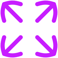 Line Arrow Expand Icon from Flex Neon Set
