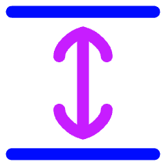 Line Arrow Expand Vertical Icon from Flex Neon Set