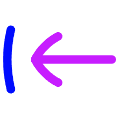 Line Arrow Move Left 1 Icon from Flex Neon Set