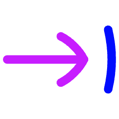 Line Arrow Move Right 1 Icon from Flex Neon Set