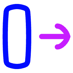 Line Arrow Move Right 2 Icon from Flex Neon Set