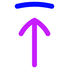 Line Arrow Move Up 1 Icon from Flex Neon Set