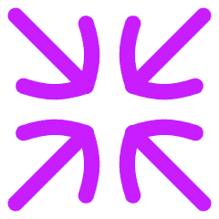 Line Arrow Shrink Icon from Flex Neon Set