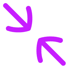 Line Arrow Shrink Diagonal 2 Icon from Flex Neon Set