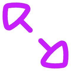 Triangle Arrow Expand Diagonal 2 Icon from Flex Neon Set
