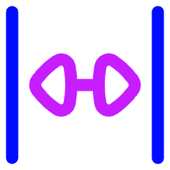 Triangle Arrow Expand Horizontal Icon from Flex Neon Set