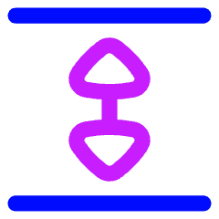 Triangle Arrow Expand Vertical Icon from Flex Neon Set