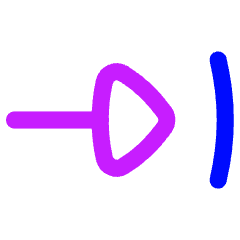 Triangle Arrow Move Right 1 Icon from Flex Neon Set
