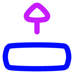 Triangle Arrow Move Up 2 Icon from Flex Neon Set