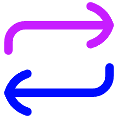 Line Arrow Reload Horizontal 1 Icon from Flex Neon Set