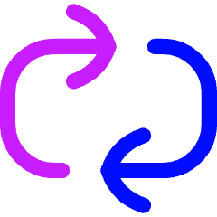 Line Arrow Reload Horizontal 2 Icon from Flex Neon Set