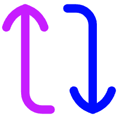 Line Arrow Reload Vertical 1 Icon from Flex Neon Set