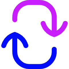 Line Arrow Reload Vertical 2 Icon from Flex Neon Set