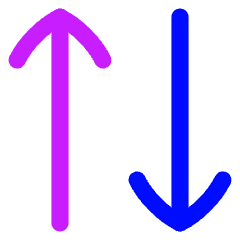 Line Arrow Transfer Vertical 2 Icon from Flex Neon Set