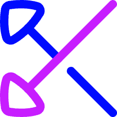 Triangle Arrow Crossover Left Icon from Flex Neon Set
