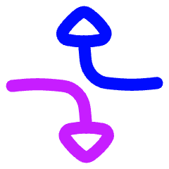 Triangle Arrow Dodge 2 Icon from Flex Neon Set