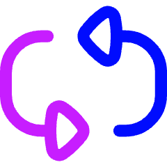 Triangle Arrow Reload Horizontal 3 Icon from Flex Neon Set