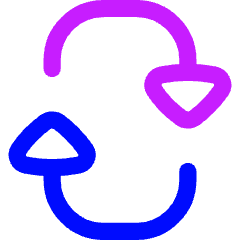 Triangle Arrow Reload Vertical 2 Icon from Flex Neon Set