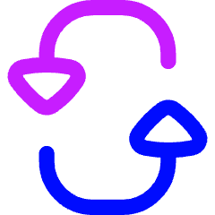 Triangle Arrow Reload Vertical 3 Icon from Flex Neon Set