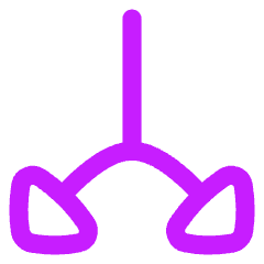 Triangle Arrow Split Vertical Down 2 Icon from Flex Neon Set