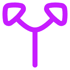 Triangle Arrow Split Vertical Up 2 Icon from Flex Neon Set