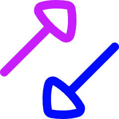 Triangle Arrow Transfer Diagonal 3 Icon from Flex Neon Set