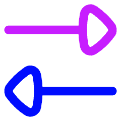 Triangle Arrow Transfer Horizontal 2 Icon from Flex Neon Set